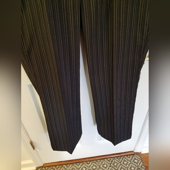Dockers Petites Women's Mid Rise Curvy Black Gray Stripes April Pants  Size 12P - Picture 8 of 15